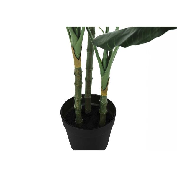 Black Green 42-Inch Indoor Faux Fake Floor Potted Decorative Artificial Plant, image 3